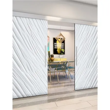 Holzschiebetür Eco-Line - Weiss 3D Model 4018