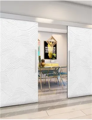 Holzschiebetür Eco-Line - Weiss 3D Model 4033