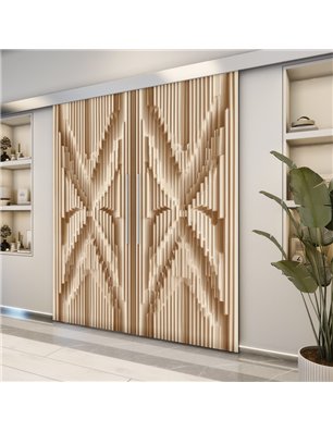 Holzschiebetür Eco-Line - Holzkunst  Model 4009-2