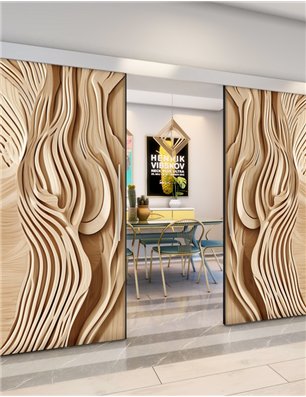 Holzschiebetür Eco-Line - Holzkunst  Model 4018