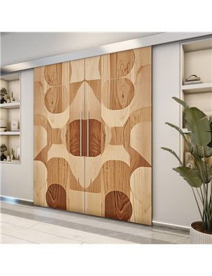 Holzschiebetür Eco-Line - Holzkunst  Model 4051-2
