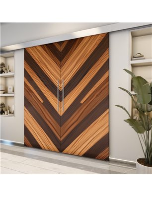 Holzschiebetür Eco-Line - Holzkunst  Model 4058-2