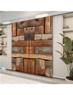 Holzschiebetür Eco-Line - Holzkunst  Model 4073-2