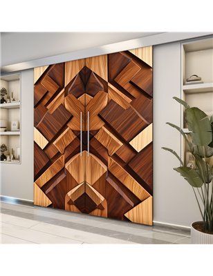 Holzschiebetür Eco-Line - Holzkunst  Model 4075-2