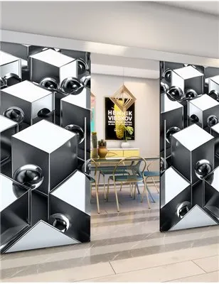 Holzschiebetür Eco-Line - Geometrie Model 4015