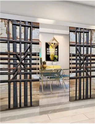 Holzschiebetür Eco-Line - Industrie Model 4018