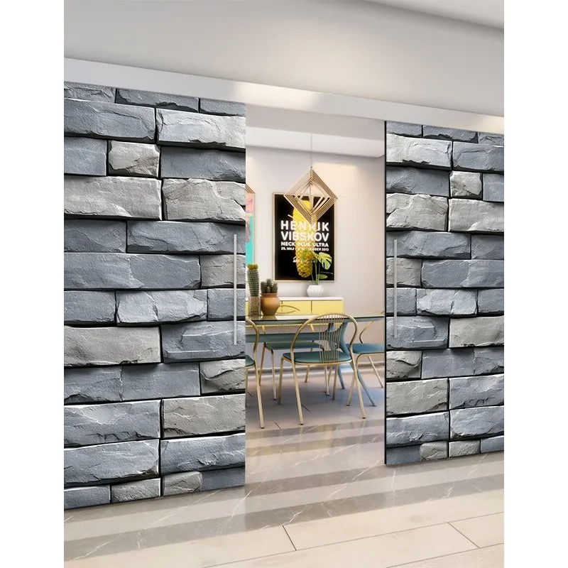 Holzschiebetür Eco-Line - Beton und Stein Model 4001