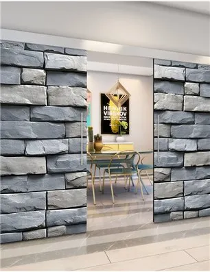 Holzschiebetür Eco-Line - Beton und Stein Model 4001