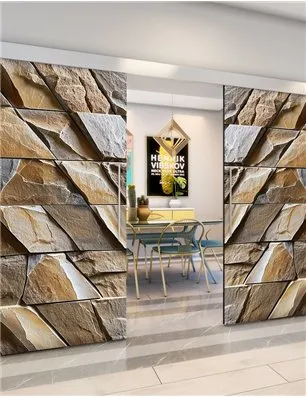 Holzschiebetür Eco-Line - Beton und Stein Model 4024