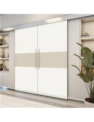 Holzschiebetür Eco-Line - Design-Linien  Model 4014-2