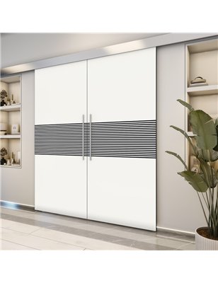 Holzschiebetür Eco-Line - Design-Linien  Model 4017-2