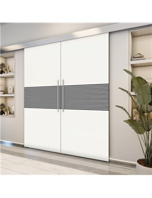 Holzschiebetür Eco-Line - Design-Linien  Model 4017-2