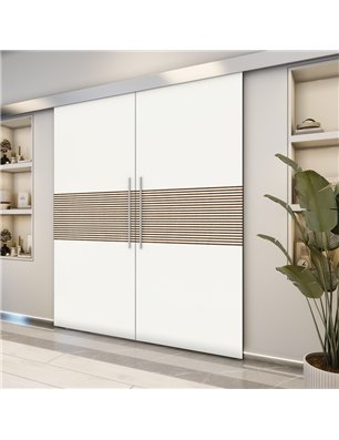Holzschiebetür Eco-Line - Design-Linien  Model 4019-2