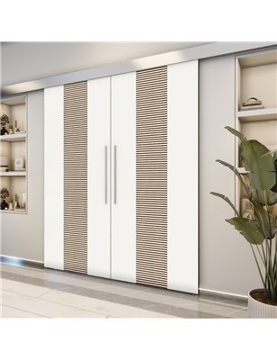 Holzschiebetür Eco-Line - Design-Linien  Model 4027-2