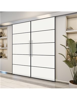 Holzschiebetür Eco-Line - Design-Linien  Model 4037-2