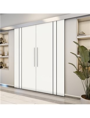 Holzschiebetür Eco-Line - Design-Linien  Model 4053-2