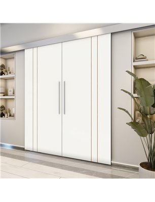 Holzschiebetür Eco-Line - Design-Linien  Model 4054-2