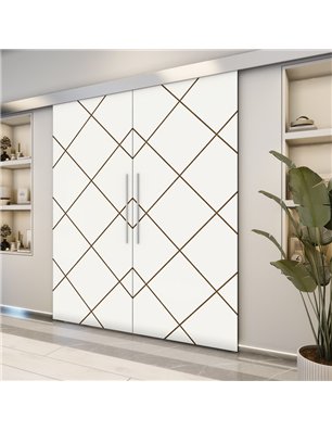 Holzschiebetür Eco-Line - Design-Linien  Model 4071-2