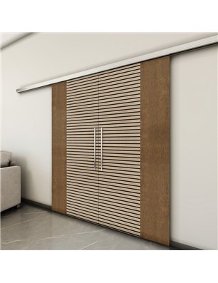 Holzschiebetür Slim-Line - Holz-Mix  Model 4012-3