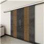 Holzschiebetür Slim-Line - Holz-Mix Model 4013 Holzschiebetür Slim-Line - Holz-Mix Model 4013