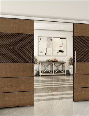 Holzschiebetür Slim-Line - Holz-Mix  Model 4020