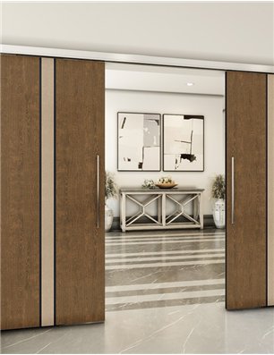 Holzschiebetür Slim-Line - Holz-Mix  Model 4030