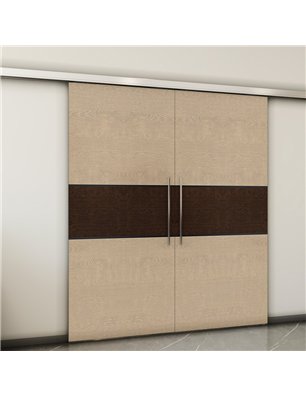 Holzschiebetür Slim-Line - Holz-Mix  Model 4032-2