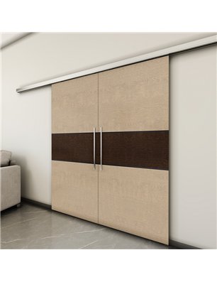 Holzschiebetür Slim-Line - Holz-Mix  Model 4032-3