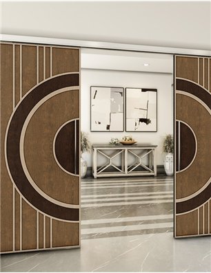 Holzschiebetür Slim-Line - Holz-Mix  Model 4035