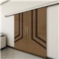 Holzschiebetür Slim-Line - Holz-Mix Model 4073 Holzschiebetür Slim-Line - Holz-Mix Model 4073
