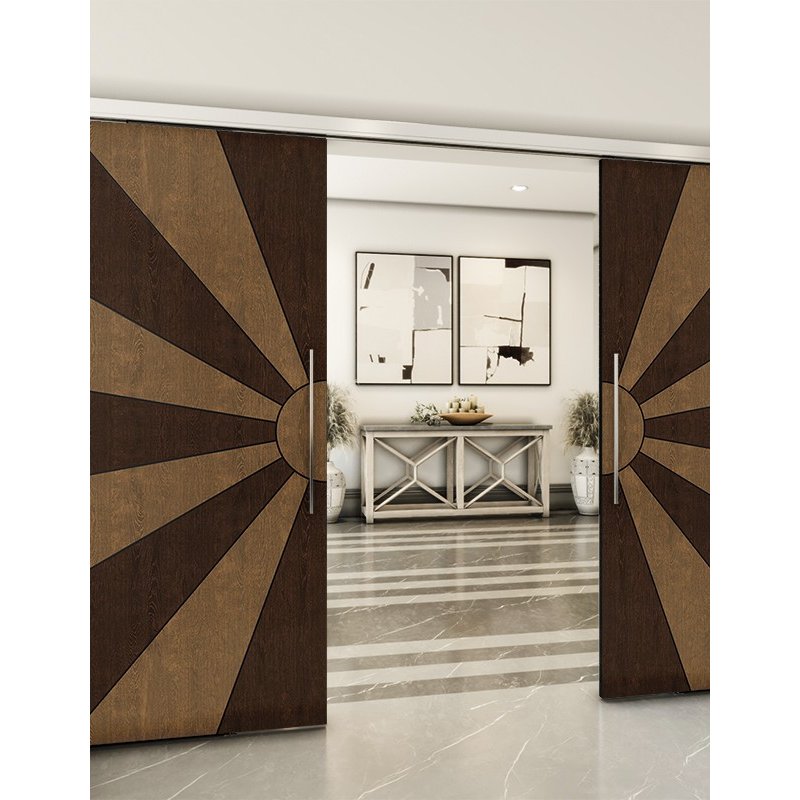Holzschiebetür Slim-Line - Holz-Mix Model 4074 Holzschiebetür Slim-Line - Holz-Mix Model 4074