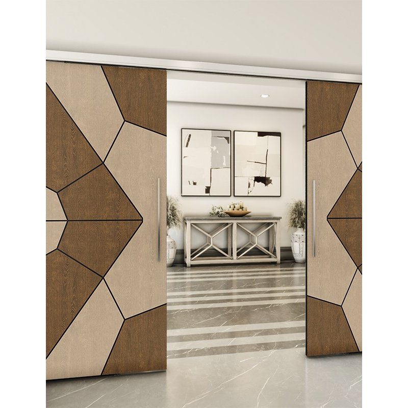 Holzschiebetür Slim-Line - Holz-Mix Model 4075 Holzschiebetür Slim-Line - Holz-Mix Model 4075