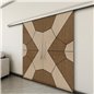Holzschiebetür Slim-Line - Holz-Mix Model 4075 Holzschiebetür Slim-Line - Holz-Mix Model 4075
