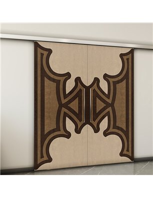 Holzschiebetür Slim-Line - Holz-Mix  Model 4086-2