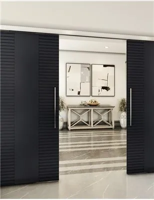 Holzschiebetür Slim-Line - Schwarz Model 4013