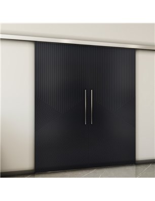 Holzschiebetür Slim-Line - Schwarz  Model 4044-2