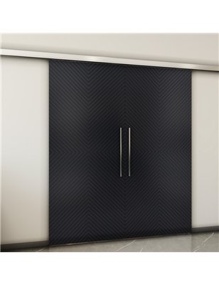 Holzschiebetür Slim-Line - Schwarz  Model 4047-2