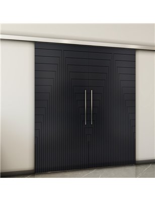Holzschiebetür Slim-Line - Schwarz  Model 4052-2