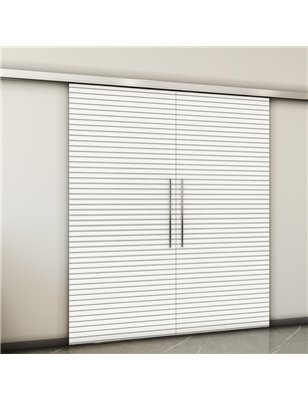 Holzschiebetür Slim-Line - Weiss  Model 4014-2