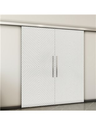 Holzschiebetür Slim-Line - Weiss  Model 4047-2