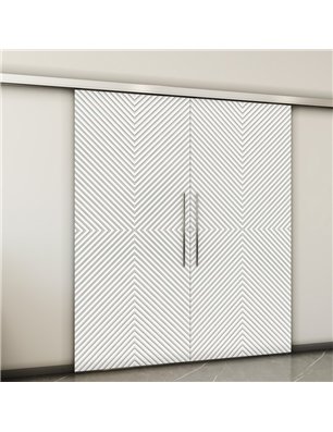 Holzschiebetür Slim-Line - Weiss  Model 4047-2
