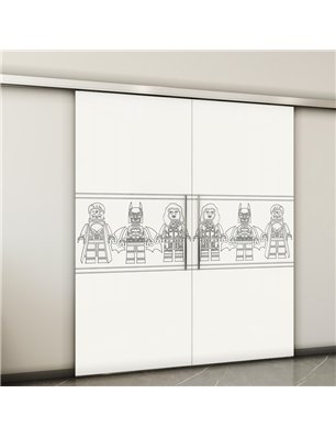 Holzschiebetür Slim-Line - Weiss  Model 4063-2