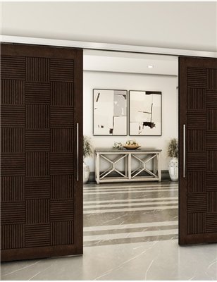 Holzschiebetür Slim-Line - Wenge  Model 4015