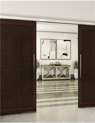Holzschiebetür Slim-Line - Wenge  Model 4015