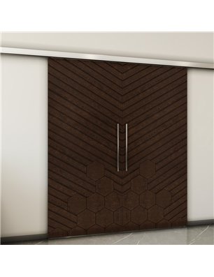 Holzschiebetür Slim-Line - Wenge  Model 4016-2