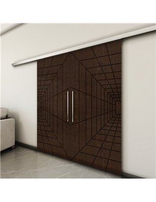Holzschiebetür Slim-Line - Wenge  Model 4034-3