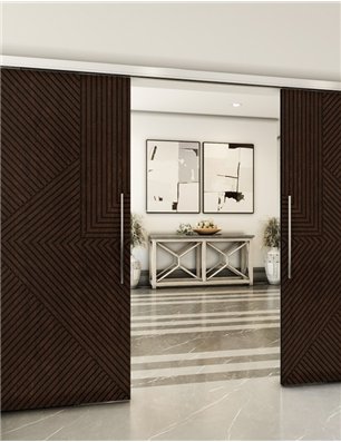 Holzschiebetür Slim-Line - Wenge  Model 4058