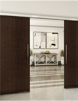 Holzschiebetür Slim-Line - Wenge  Model 4070