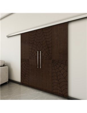 Holzschiebetür Slim-Line - Wenge  Model 4076-3