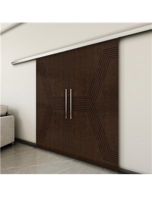 Holzschiebetür Slim-Line - Wenge  Model 4079-3